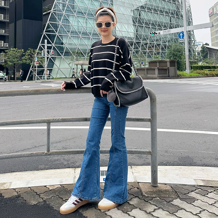 AFS激瘦牛仔喇叭褲