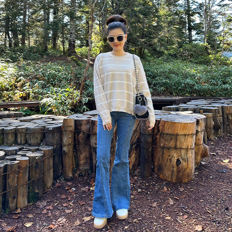 AFS激瘦牛仔喇叭褲