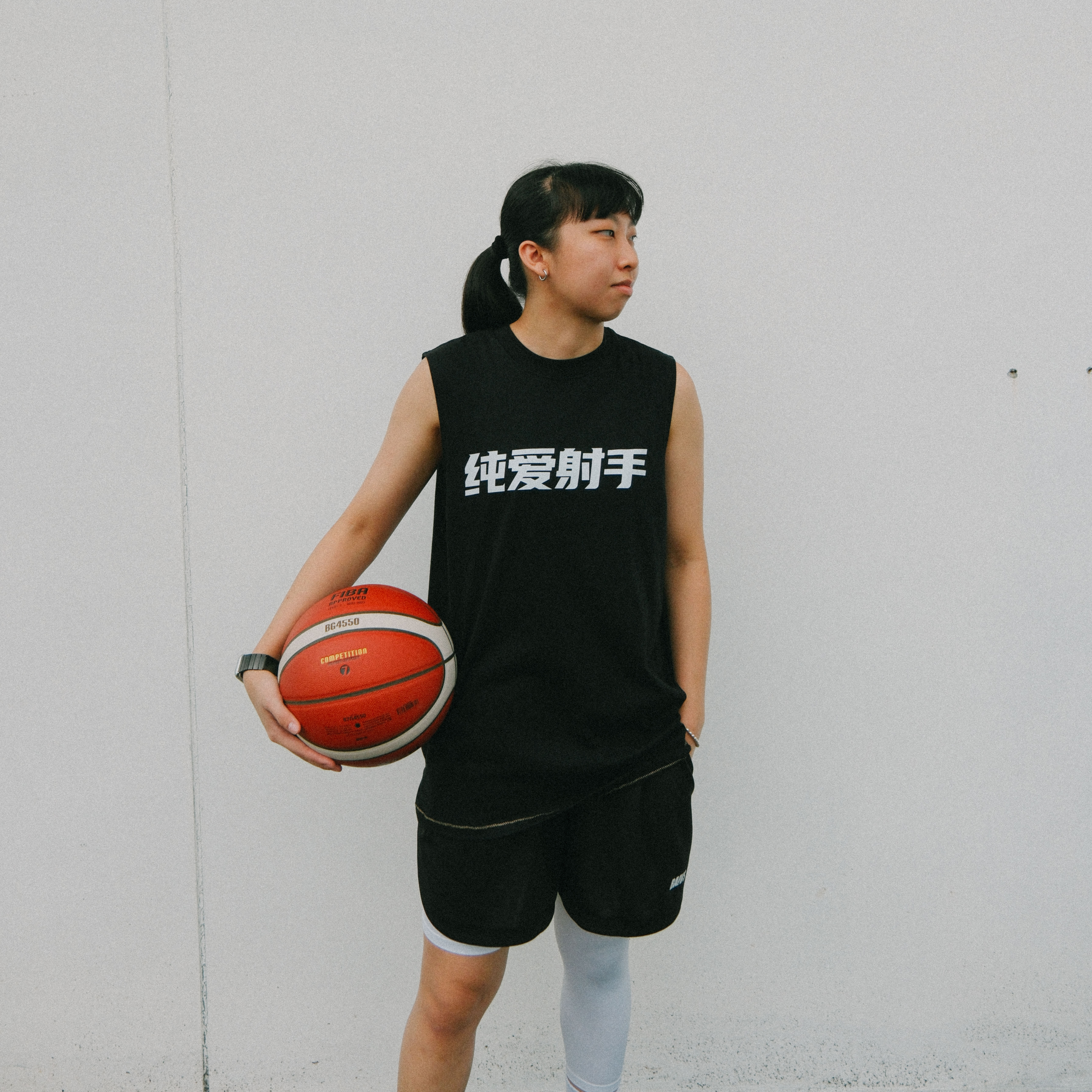 Baivs Vest BVS023L 男 球參 球衣 純愛射手 寬肩背心 黑