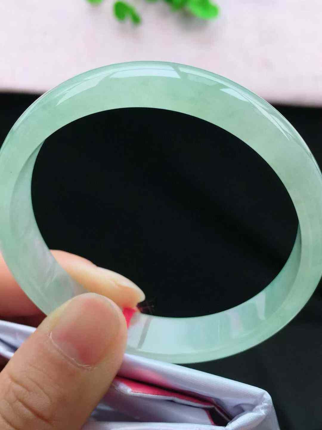 1175842 58.5mm冰晴翡翠正圈手鐲 (58-60)