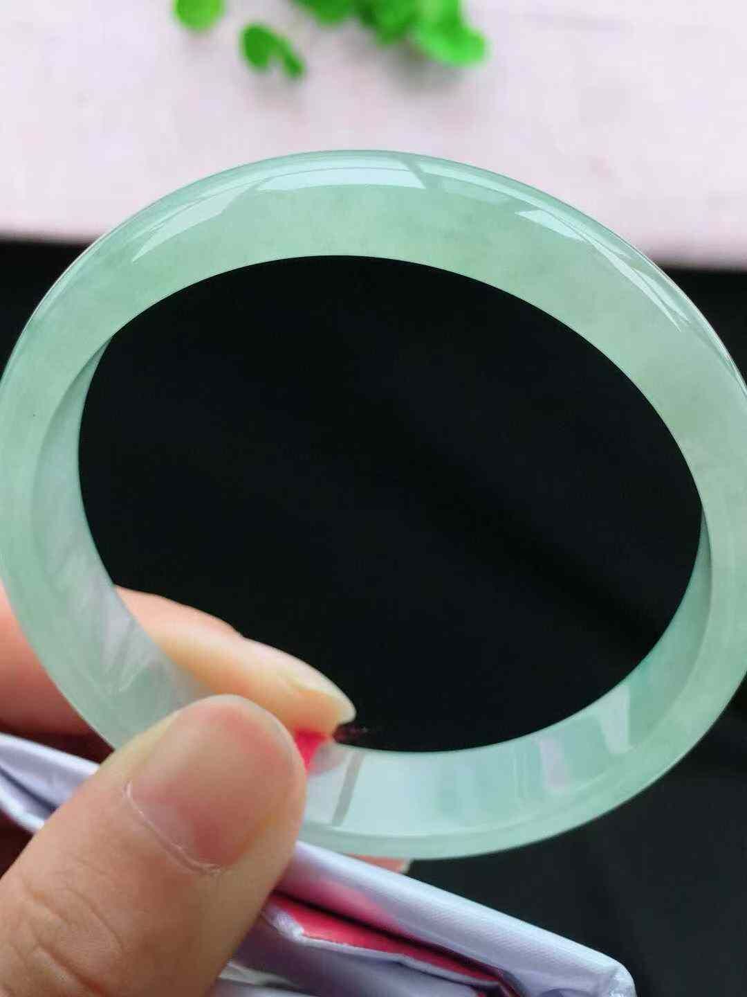冰晴翡翠正圈手鐲,天然翡翠A玉, 緬甸玉, Jade, Jadeite