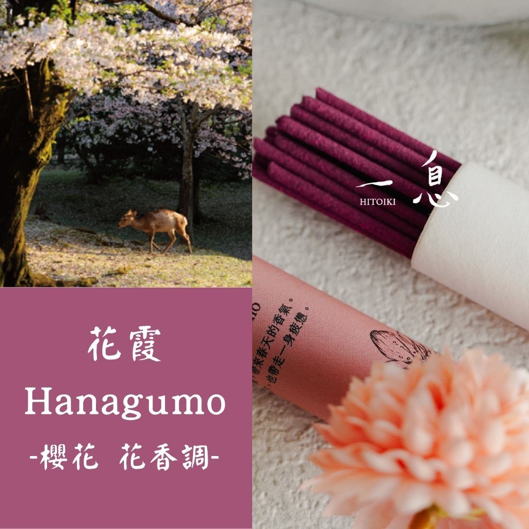 一息 hitoiki 線香｜花霞 Hanagumo 單品線香 15入/30入【櫻花花香調】