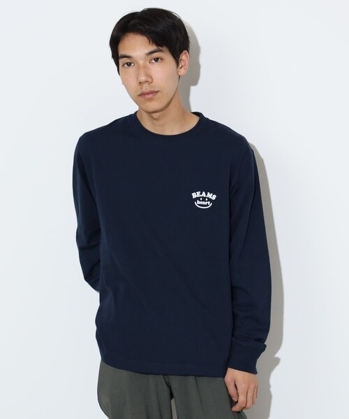 BEAMS HEART / Smile Logo Long Sleeve Tee[Unisex]
