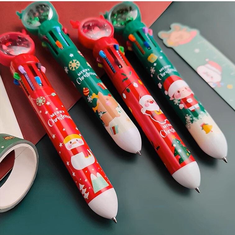 聖誕可愛麋鹿角 十色圓珠筆