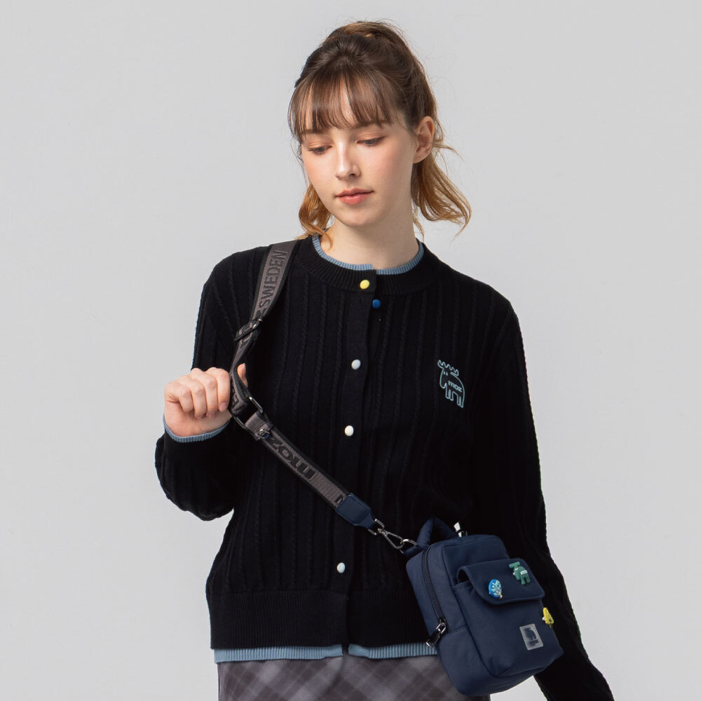 圓領 針織外套-經典黑