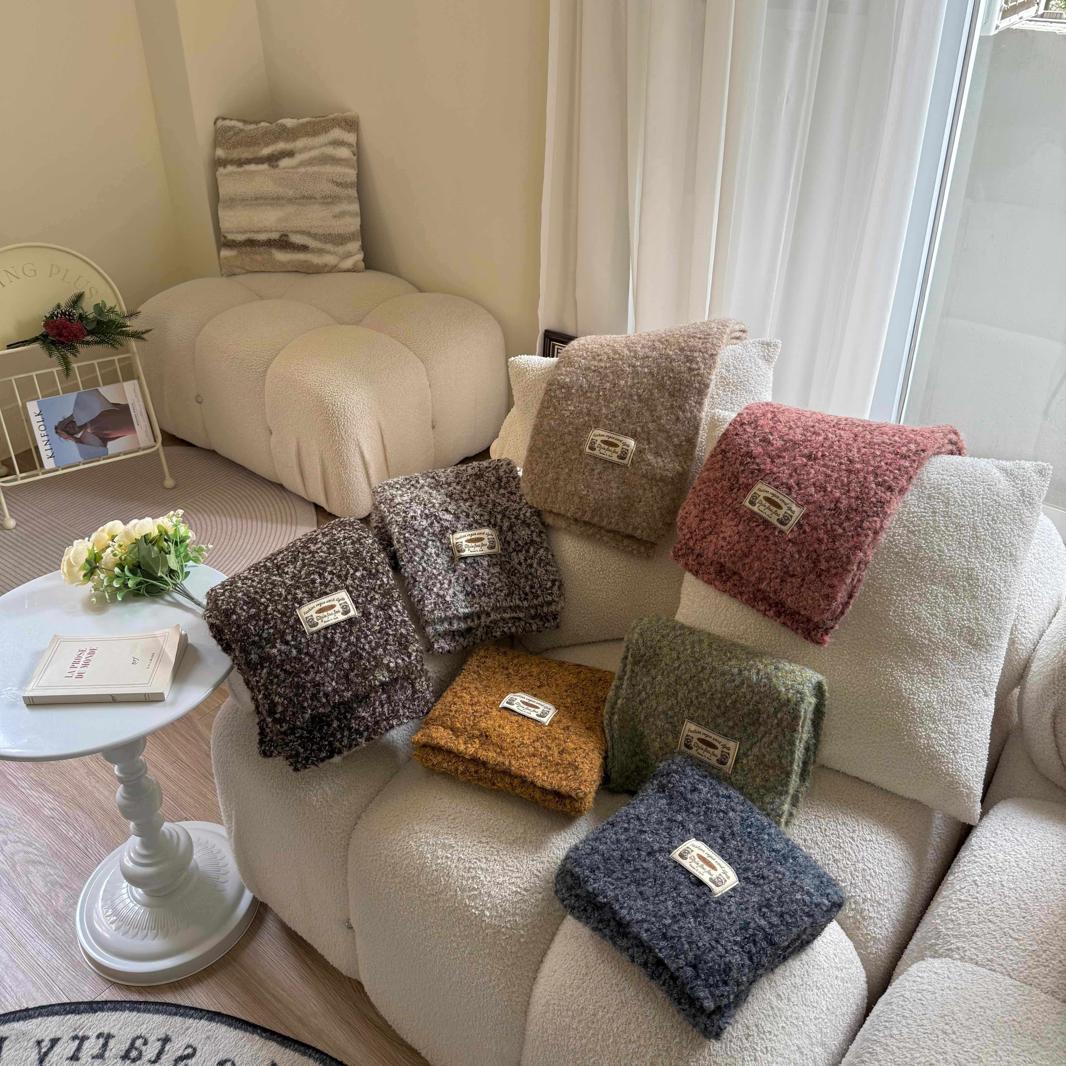 🇰🇷混色雪花針織圍巾｜7 color