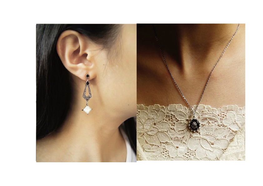 舞會黑瑪瑙套裝組