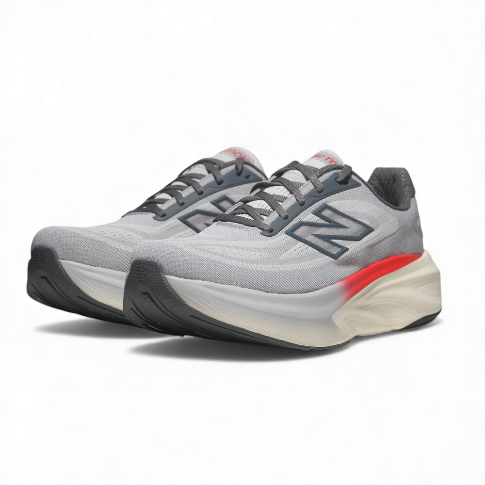 NEW BALANCE 慢跑鞋 FRESH FOAM X MORE V6 灰橘 2E寬楦 男 MMORLC6