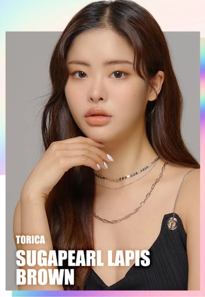 [散光] Lensme Torica 1 Month Sugapearl Lapis Brown｜月拋散光彩妝隱形眼鏡｜每盒2片