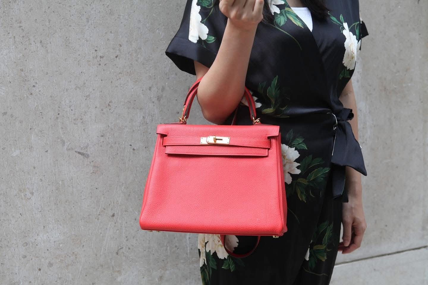 Preloved Hermès Kelly 28 Togo Capucine GHW HK$8x,xxx  (HK$2,000 即時落訂)