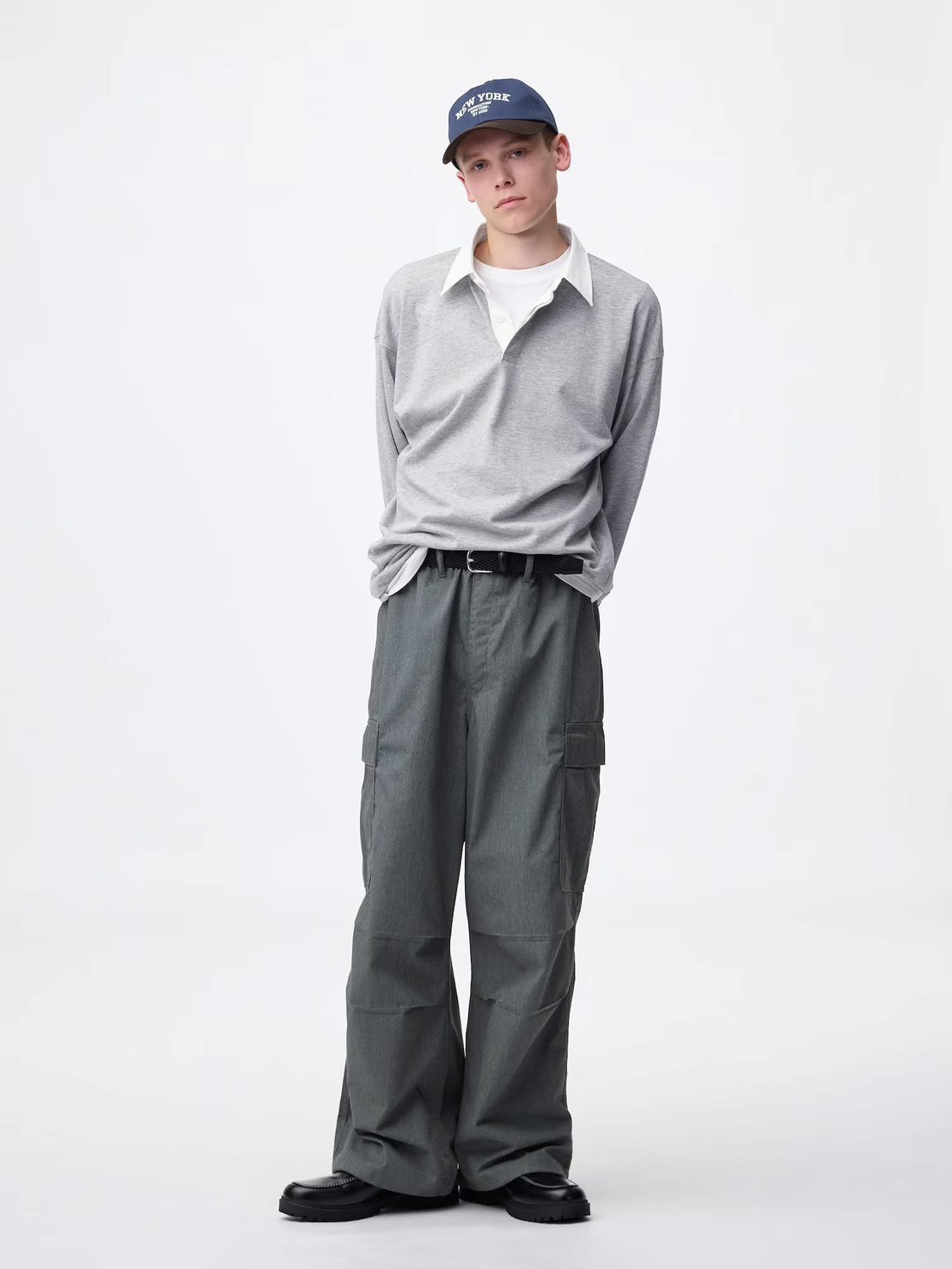 #預購 日本限定 GU 超寬工裝褲 三色 357477