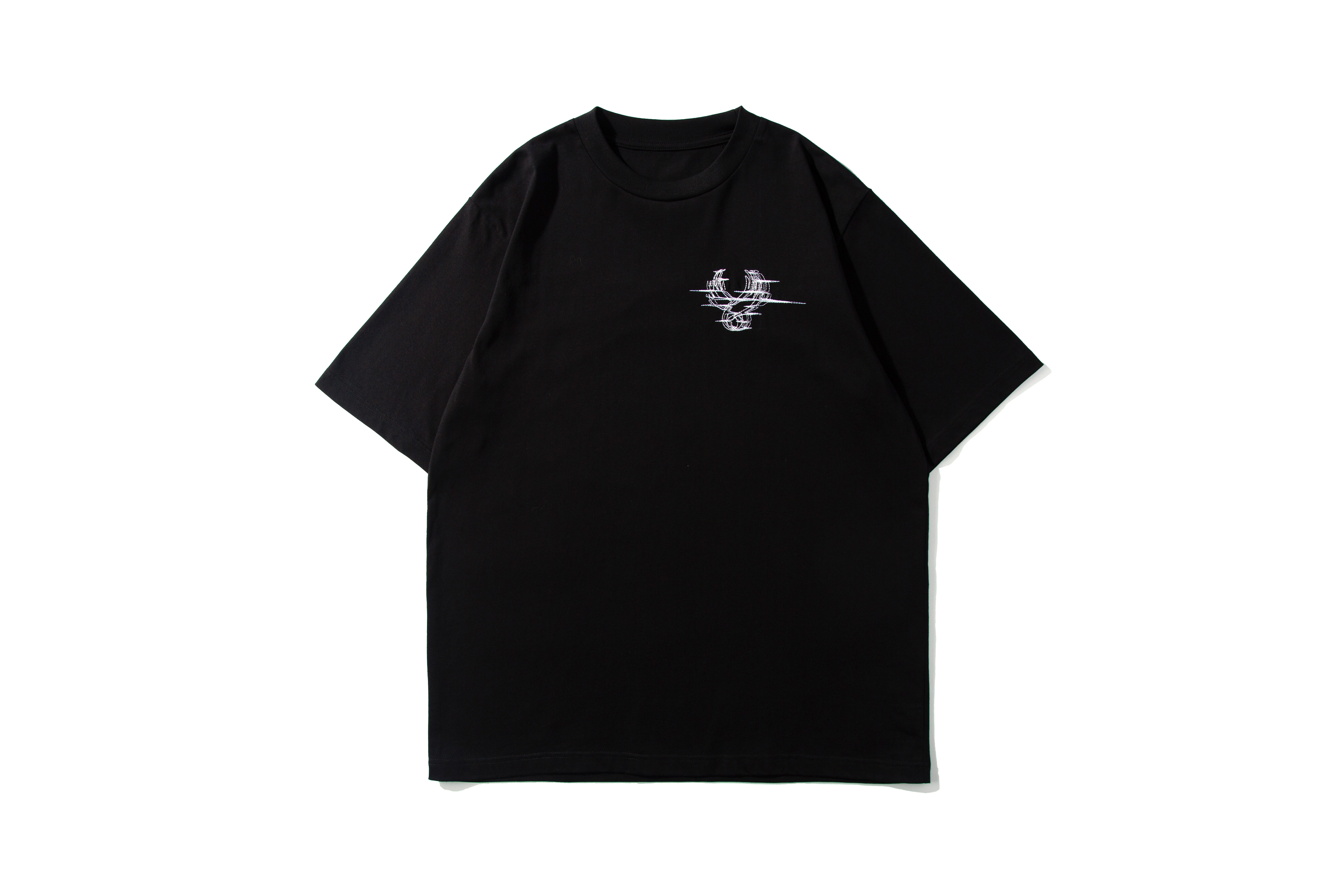 REMIX "WAVE WING LOGO TEE" (Black/White)