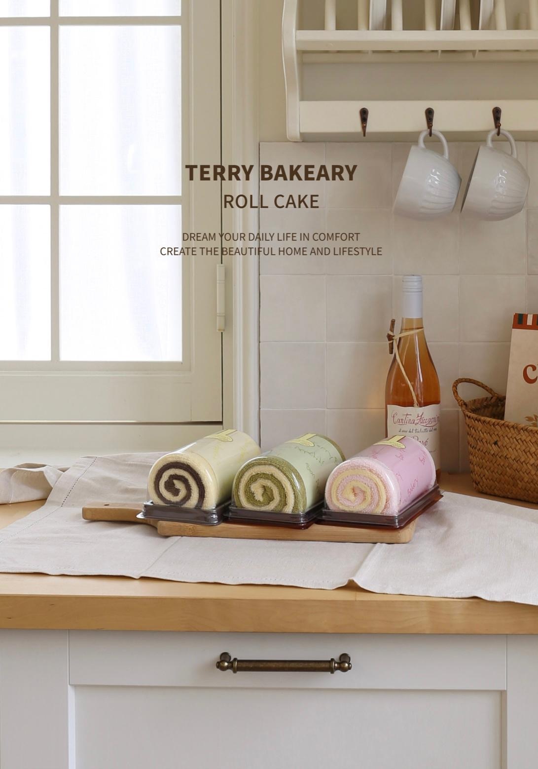 SONGWOL - 雙色捲蛋糕毛巾（混合2條）禮盒