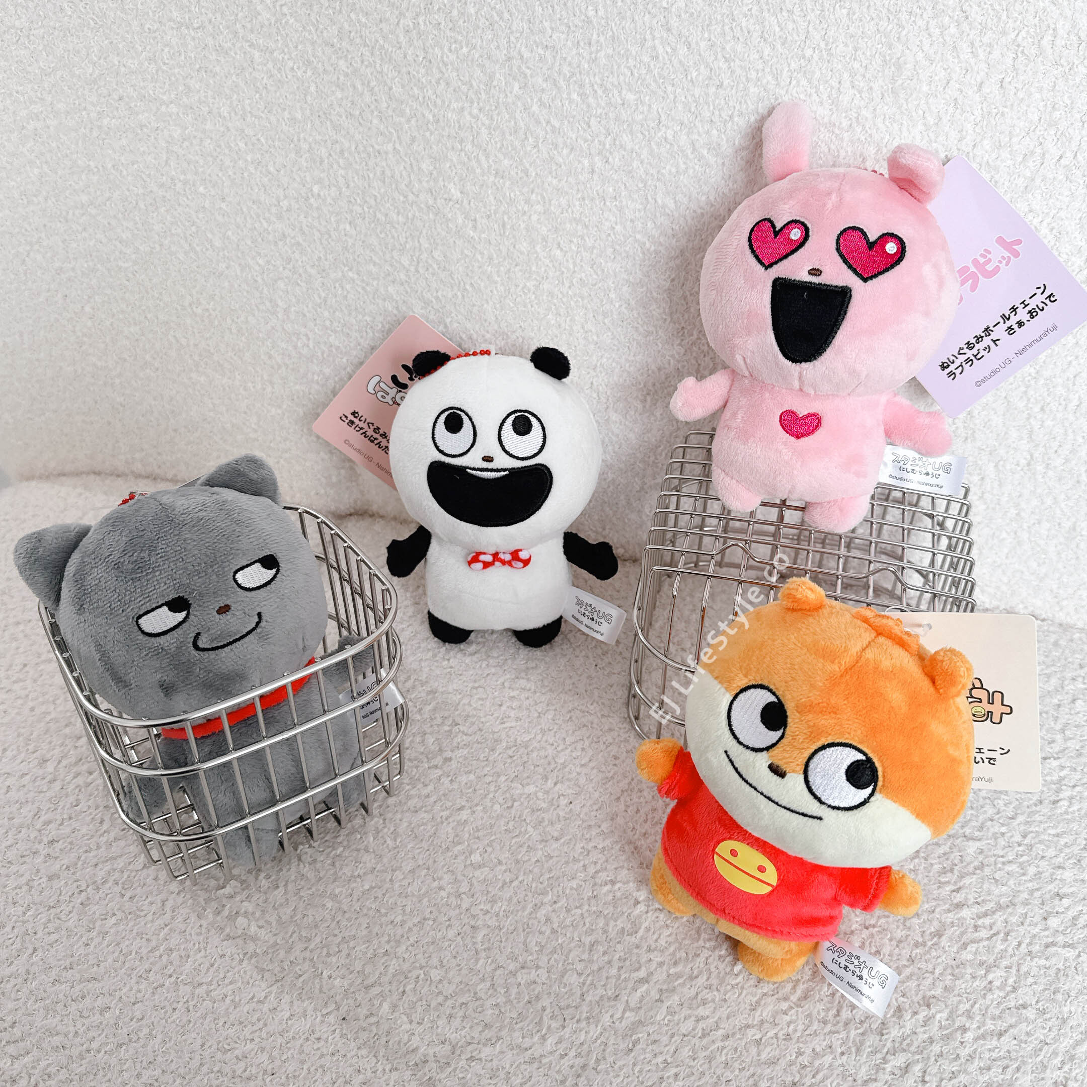 🇯🇵 NISHIMURA YUJI 西村裕二 吊飾 娃娃 熊貓 老鼠 兔子  惡眼貓 鑰匙圈 / 現貨