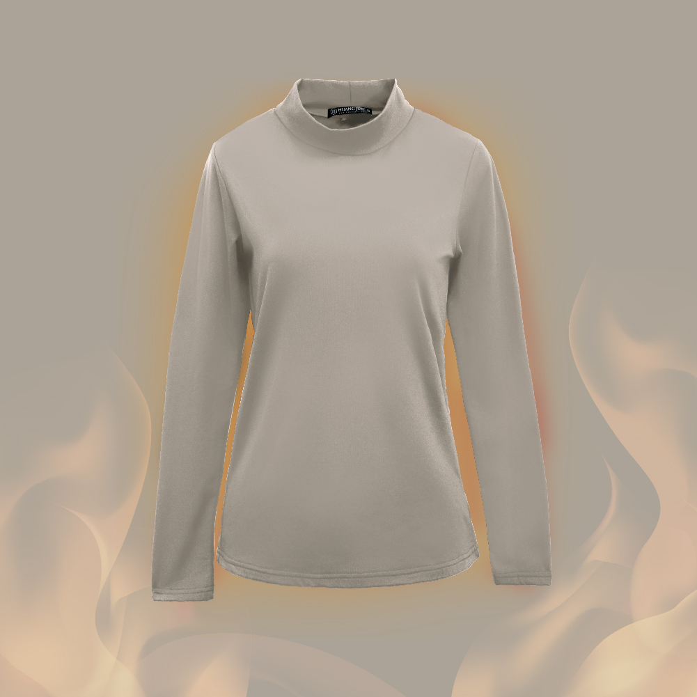 【立領】速暖絨保暖衣3.0-燕麥奶