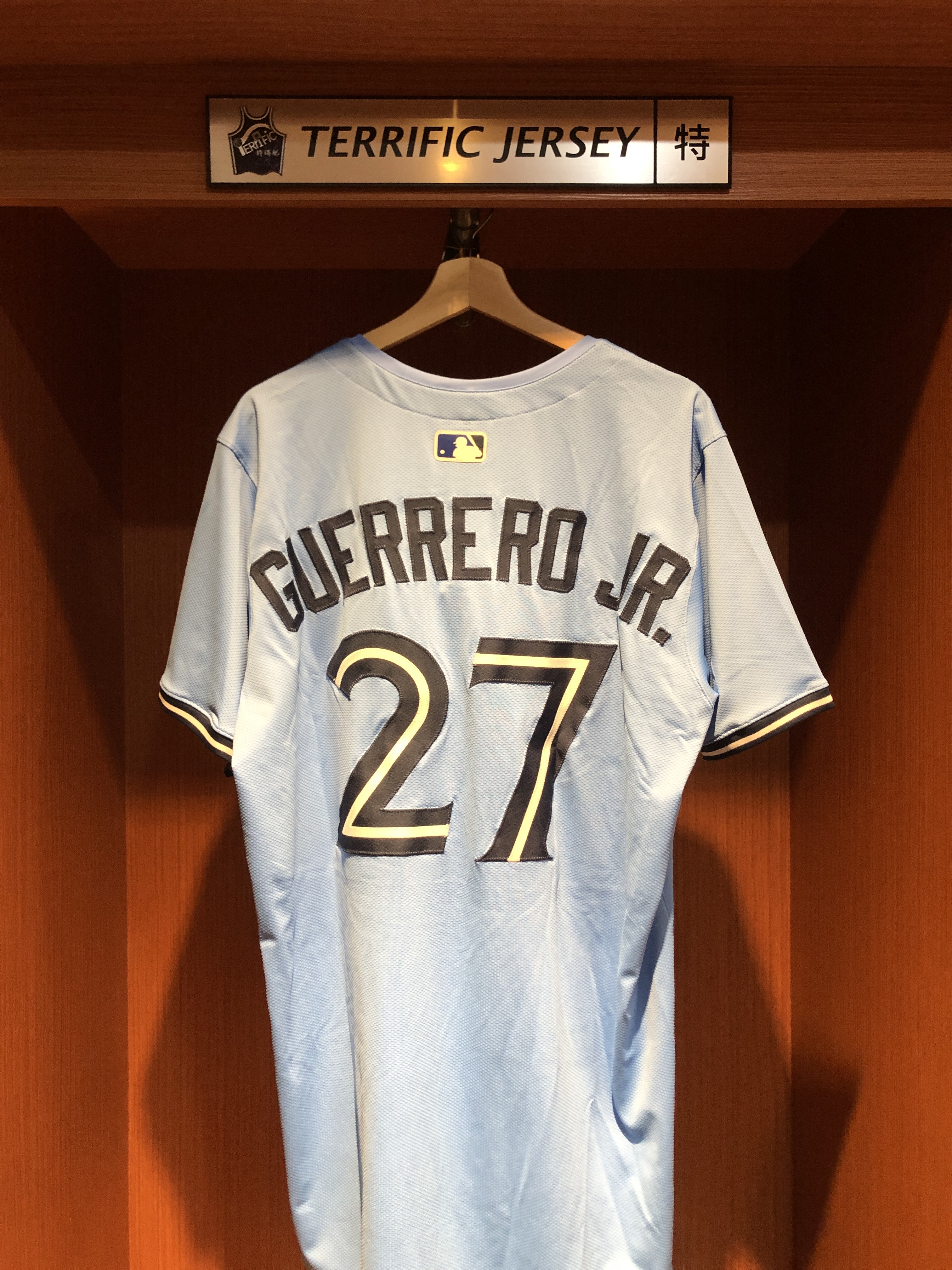 MLB球衣 Vladimir Guerrero Jr. 多倫多藍鳥水藍 Nike Elite Player Name Jersey 球員版 電繡 全新