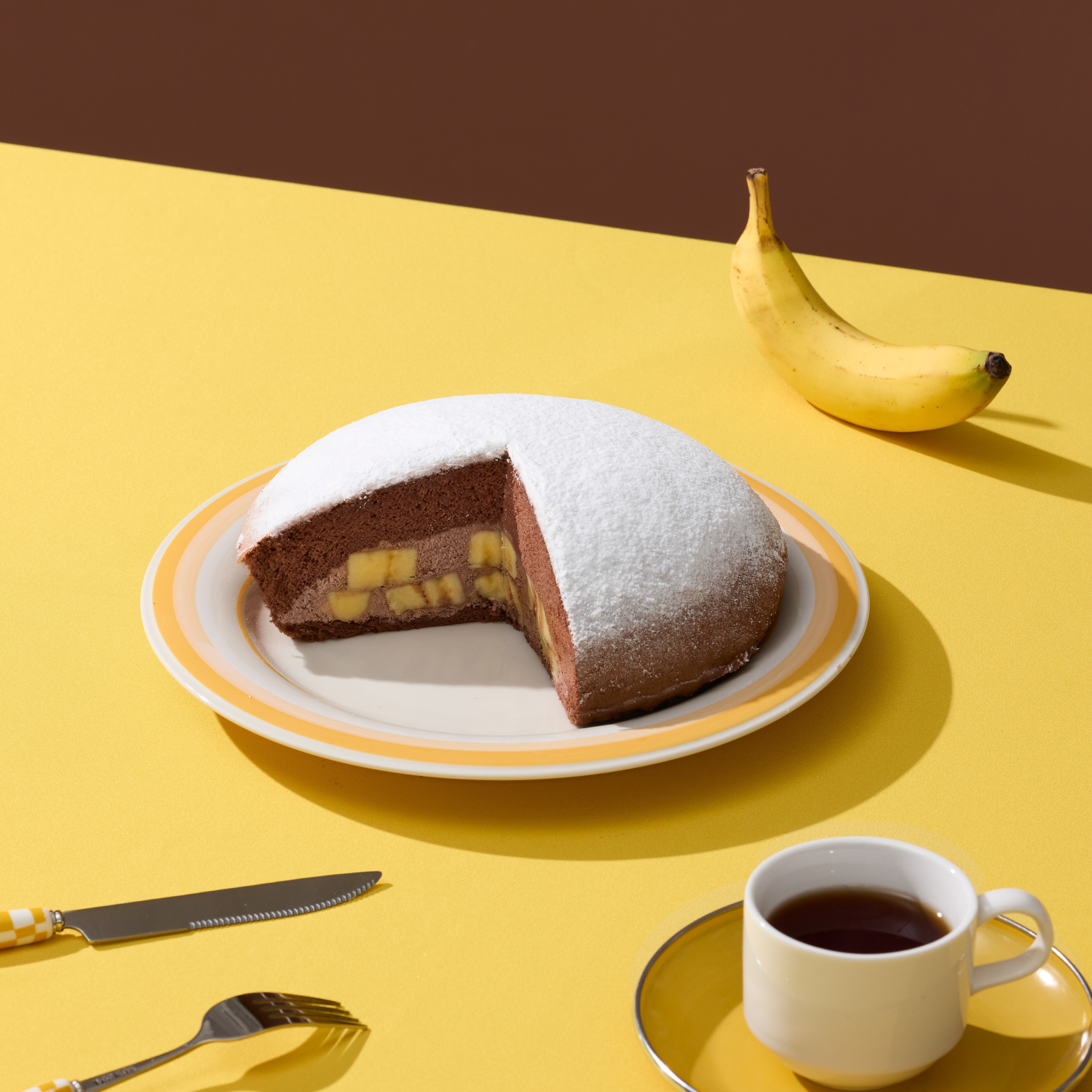 Banana Cocoa Boston pie｜8-inch cake