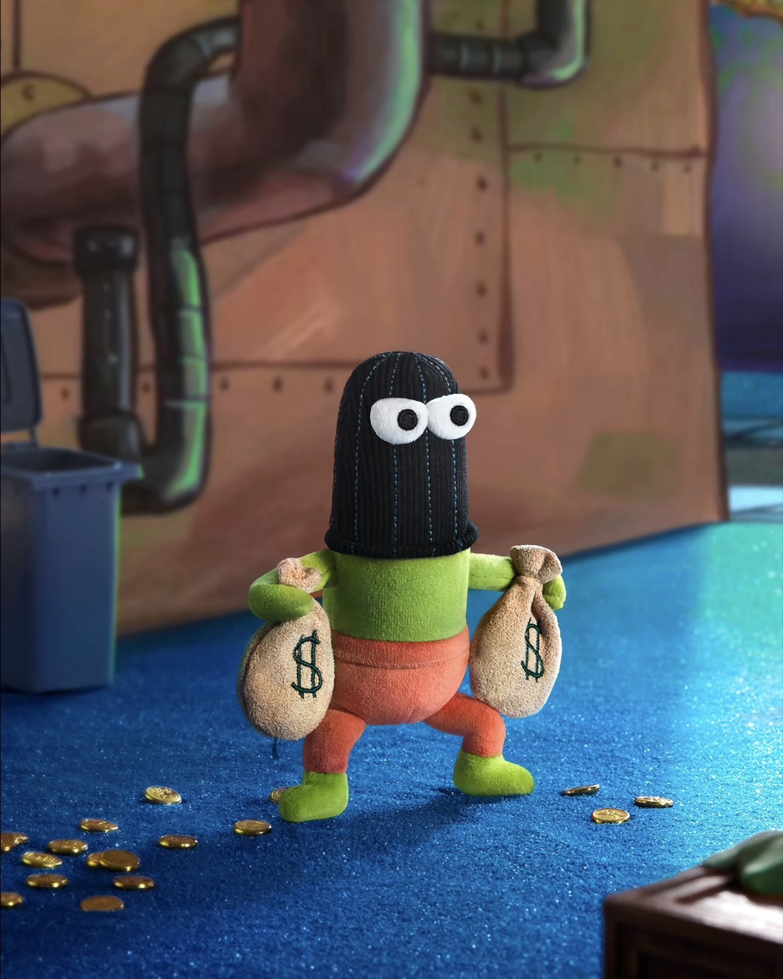 <想要強盜> 海綿寶寶周邊 比奇堡居民的一天 盲盒