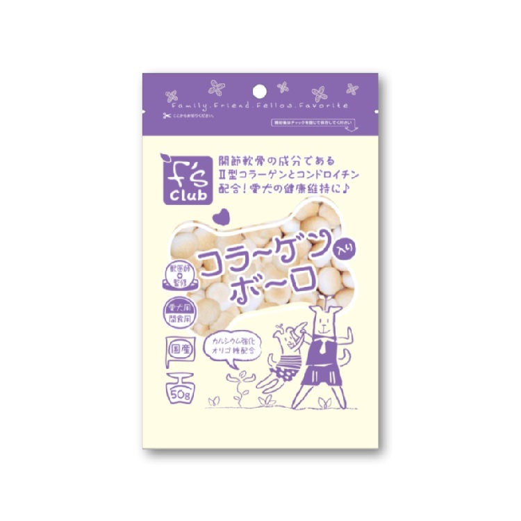 (PW) F's Club 犬用 保護關節 骨膠原 牛奶波波 50g
