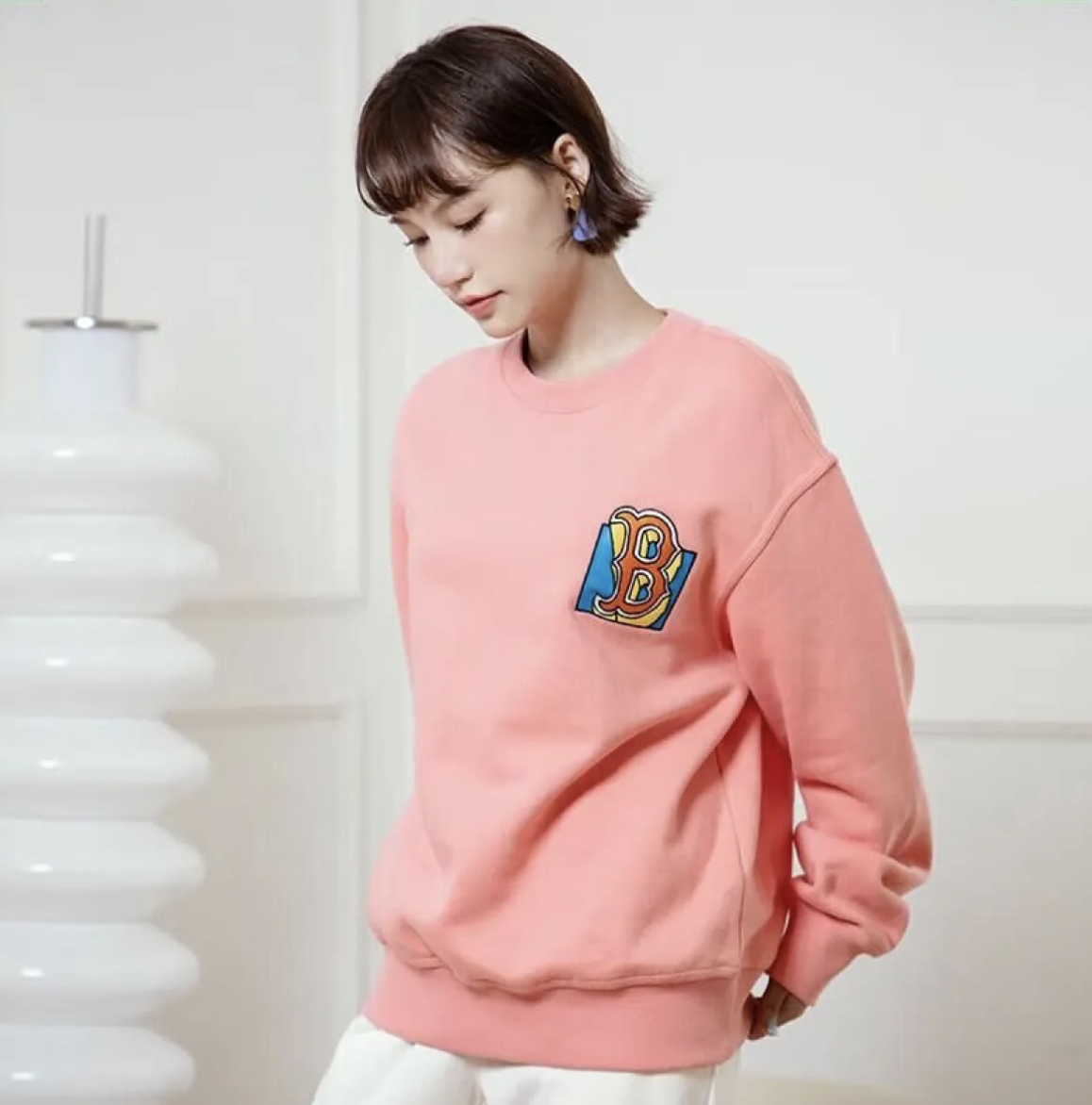 韓國連線  MLB薄抓毛圓領衛衣（K11 MLB663）