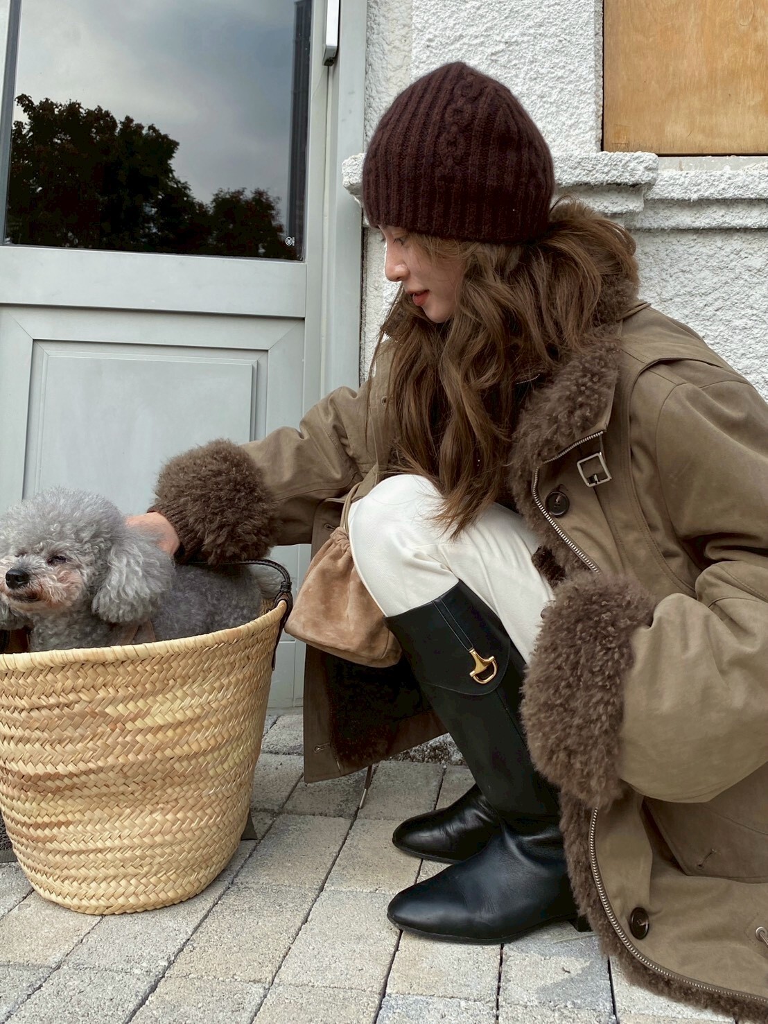 溫暖羊毛麻花編織毛帽 / 2色 (Elegant & Love)