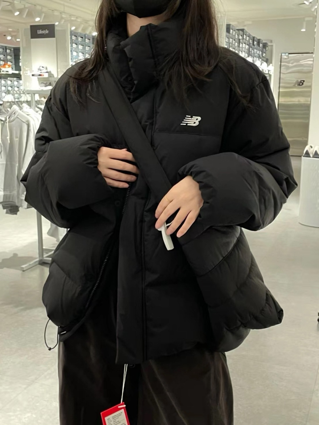 NEW BALANCE 立領 加絨 羽絨外套