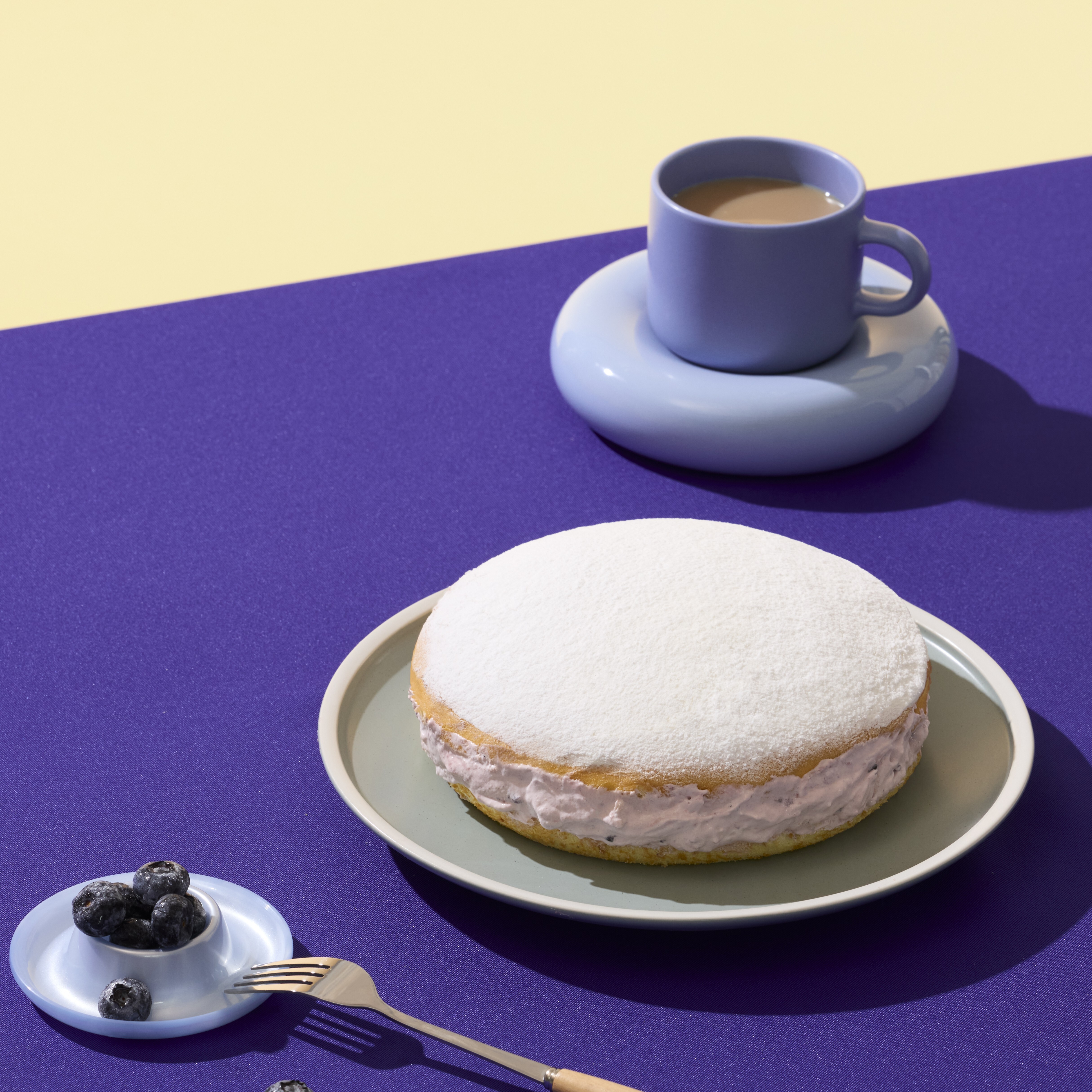 Blueberry Boston pie｜8-inch cake