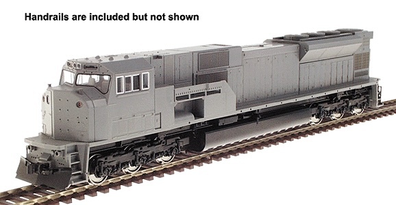 Kato 176-6312 N Scale EMD SD70MAC w/Cab Headlight - Standard DC -- Burlington Northern Santa Fe #9779 (cream, green)