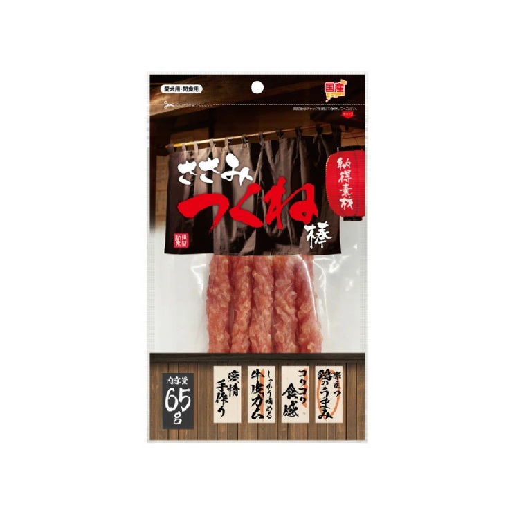 (PW) 納得素材 犬用 雞柳牛皮棒 5本入