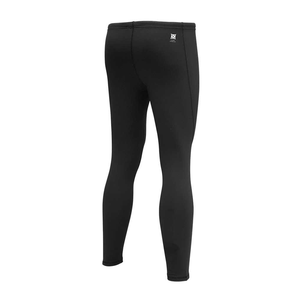 1mm 中性四向拉伸抓毛游泳保暖長褲 - 黑