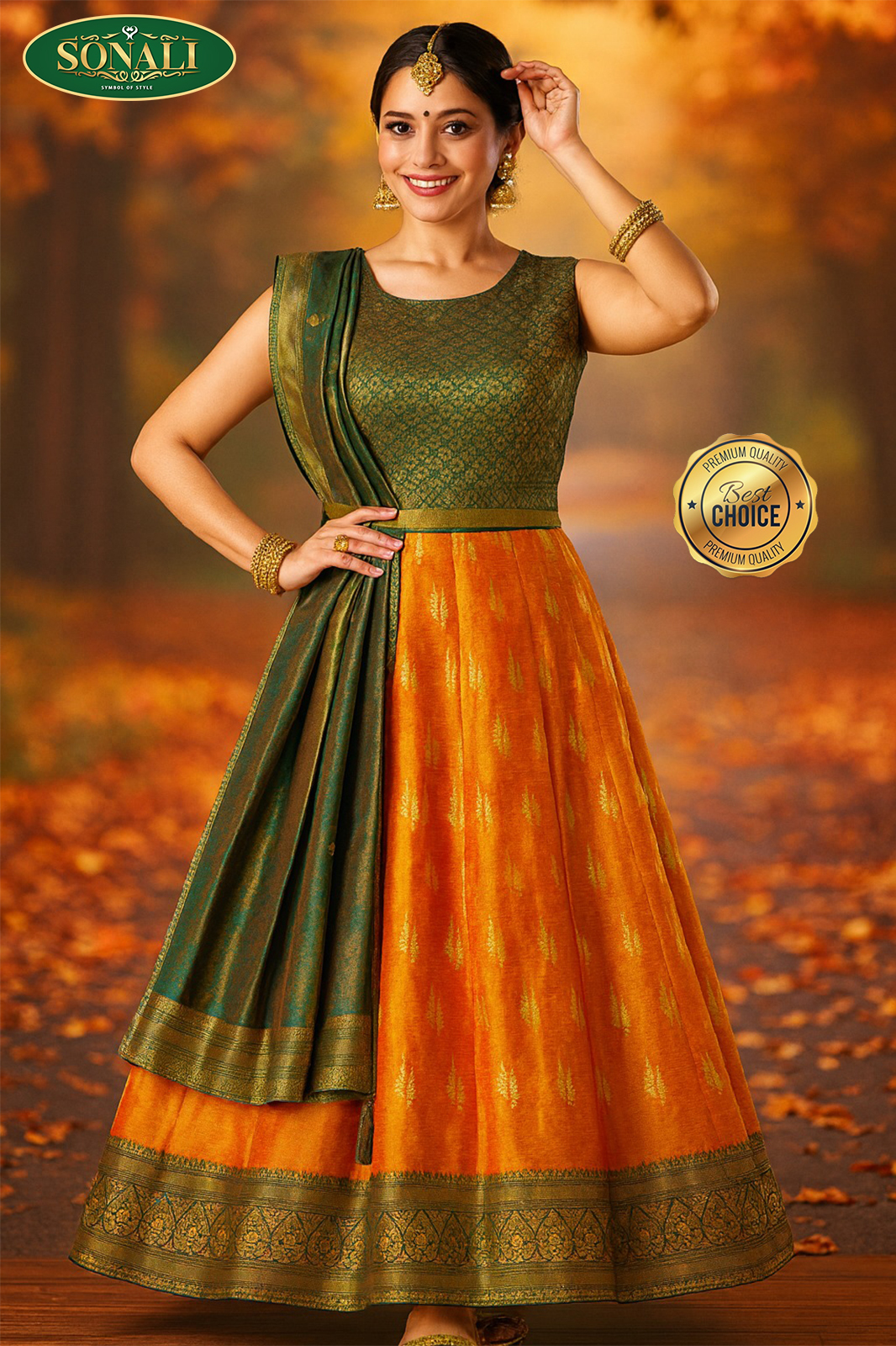 Sonali Premier Quality Women's Lehenga Suits / Gown Collections (Color & Style Refer Images)