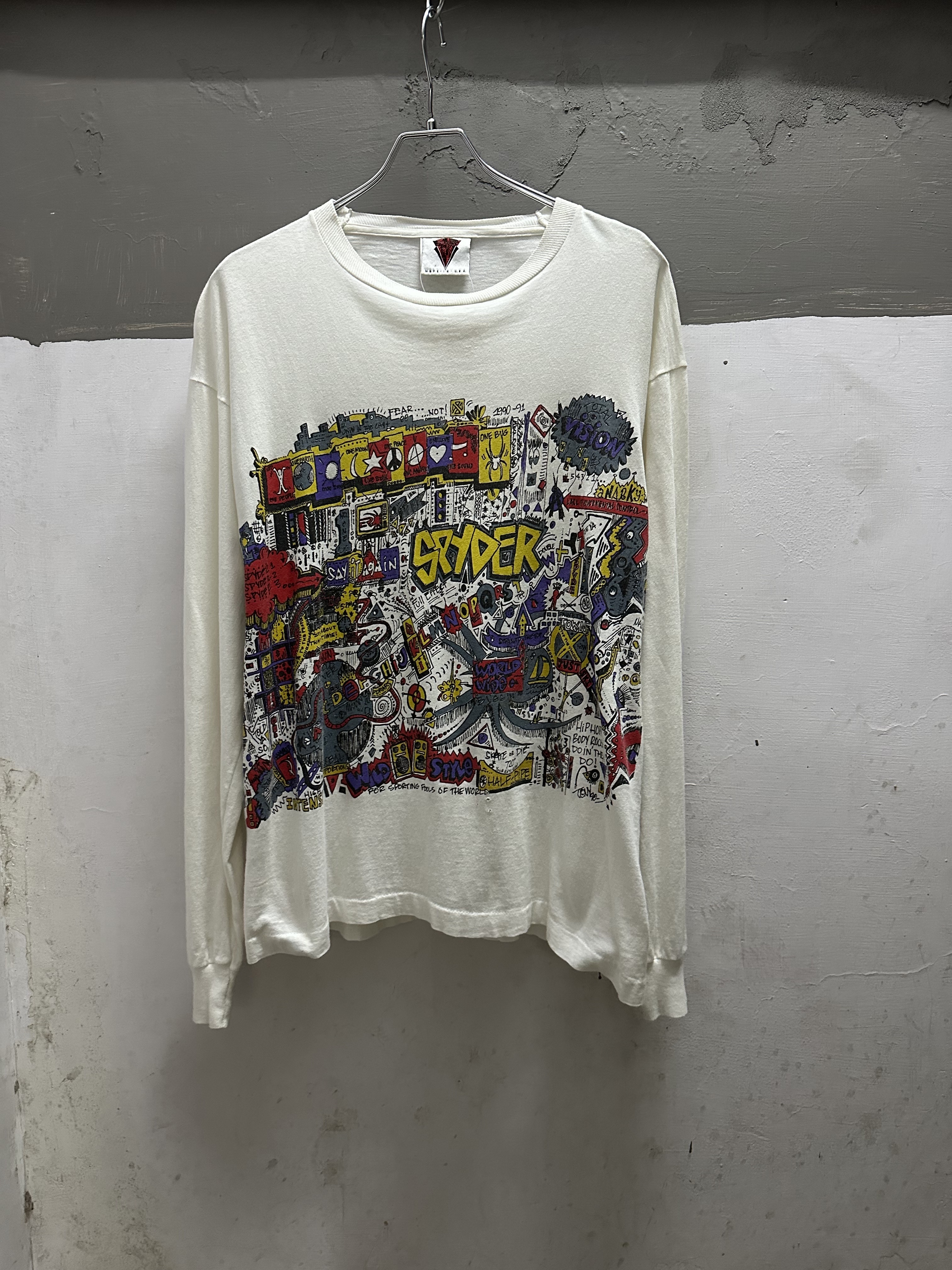 90’s SPYDER X VISION  Skate L/S T-Shirt