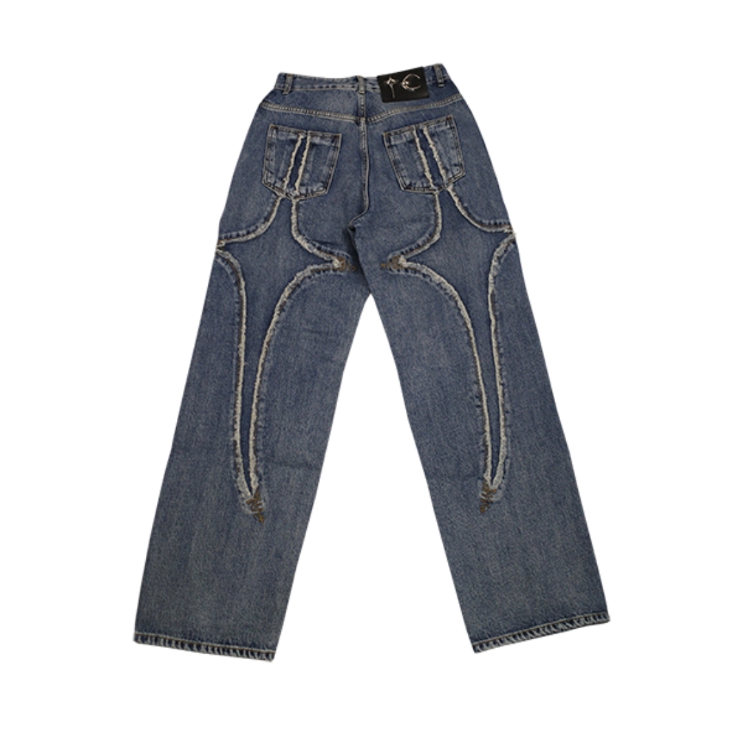 THUG CLUB TRIBAL DENIM PANTS