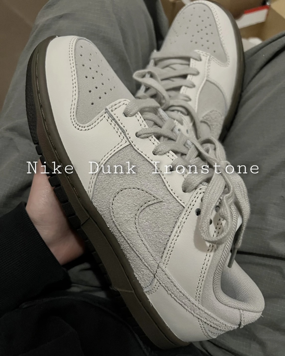 <奇蹟降價>Nike Dunk Low Iron Stone 低筒 反轉 絨面 石灰