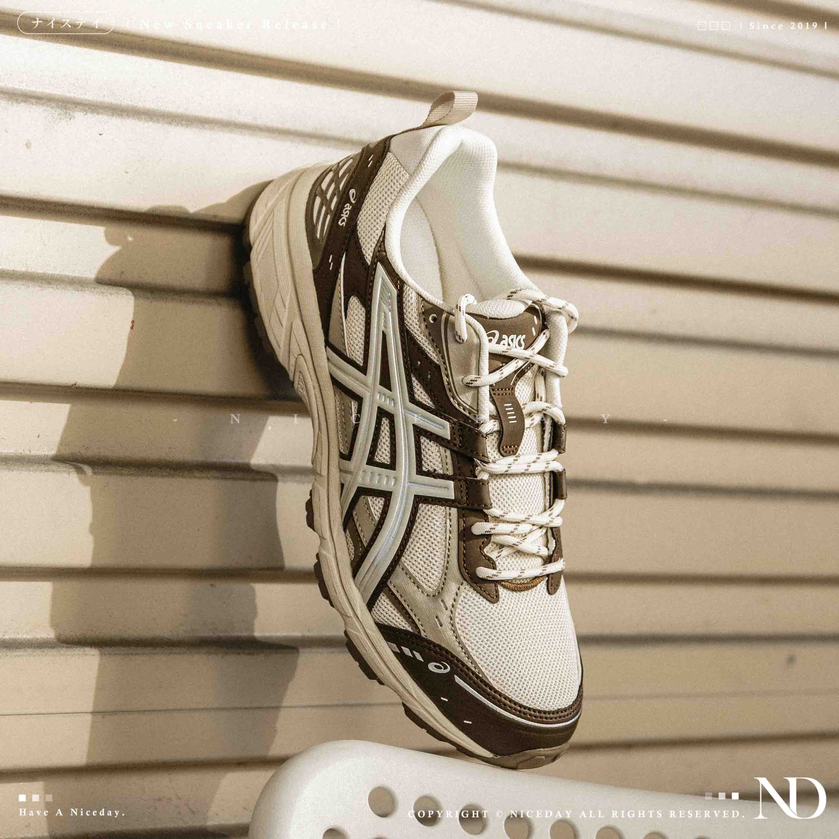 NICEDAY 代購 Asics GEL-NUNOBIKI 摩卡白 摩卡 可可 棕色 卡其 拼接 中性 慢跑 機能 1203A536-106