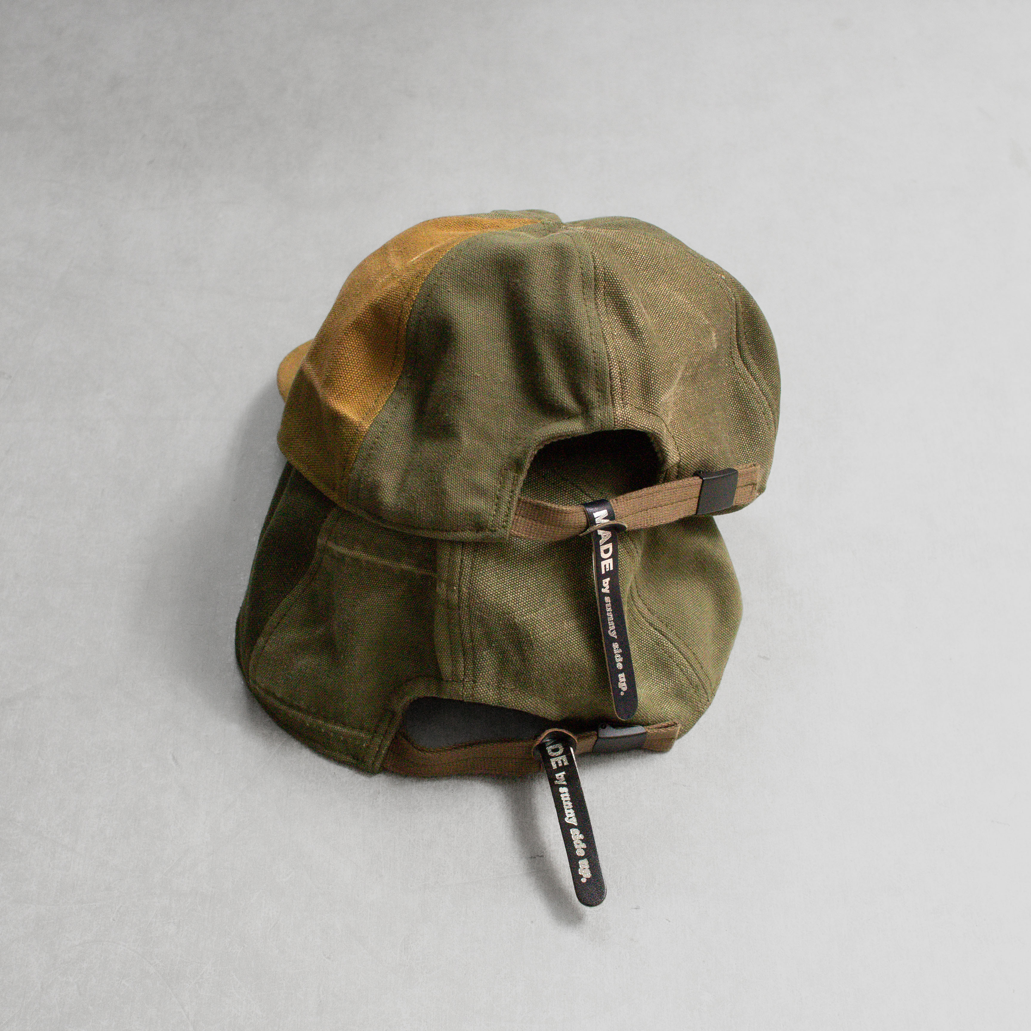 SUNNY SIDE UP x DECHO REMAKE CAP 軍用布料 改製 棒球帽