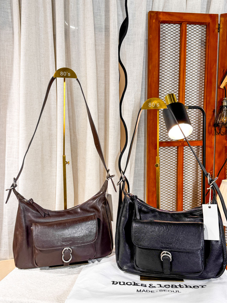 銀扣．真皮 SHOULDER BAG（全羊皮製造）【不設退換】