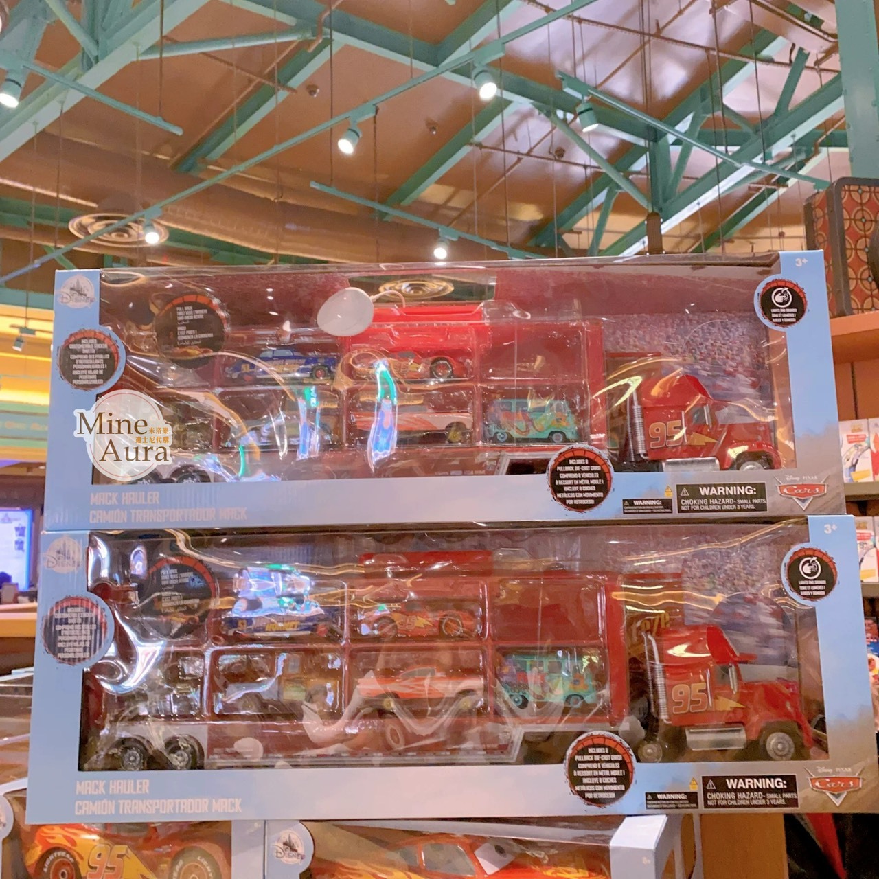 閃電麥坤 Lightning McQueen 大卡車 收納 合金 小汽車 模型 套組 汽車總動員 Cars -上海迪士尼樂園