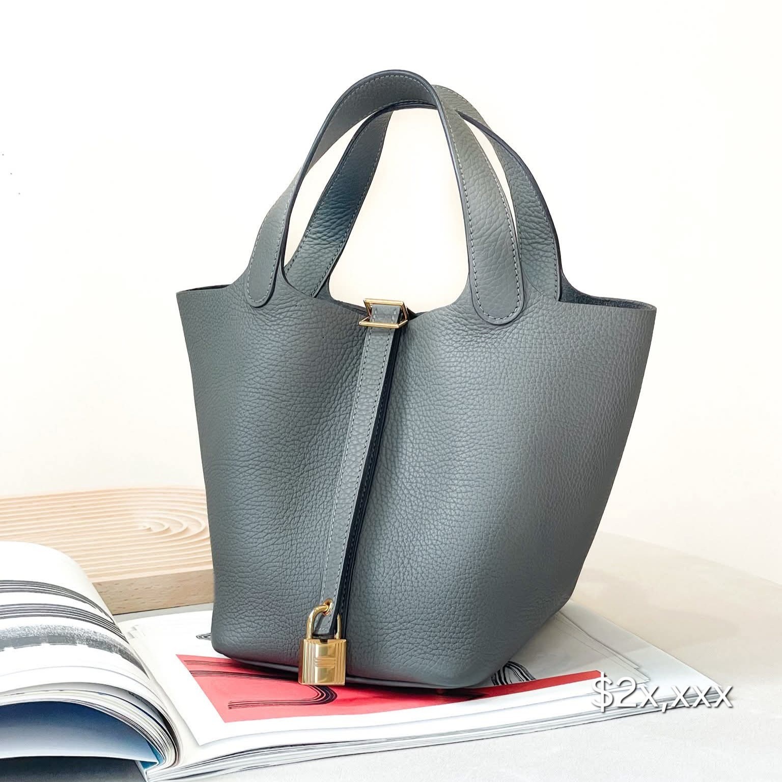 Hermès Picotin 18 TC Leather Gris Meyer GHW HK$2x,xxx  (HK$2,000 即時落訂)