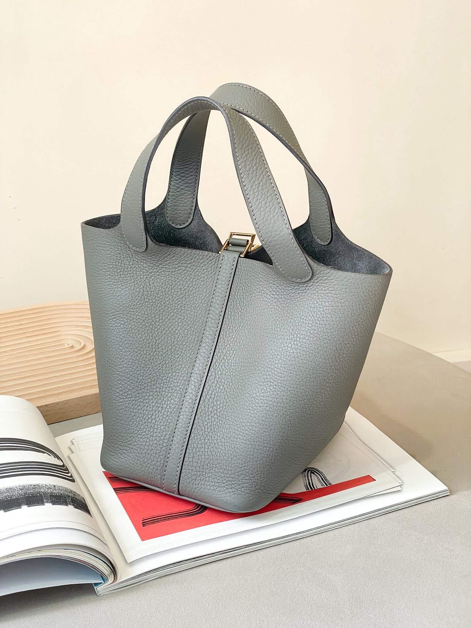 Hermès Picotin 18 TC Leather Gris Meyer GHW HK$2x,xxx  (HK$2,000 即時落訂)