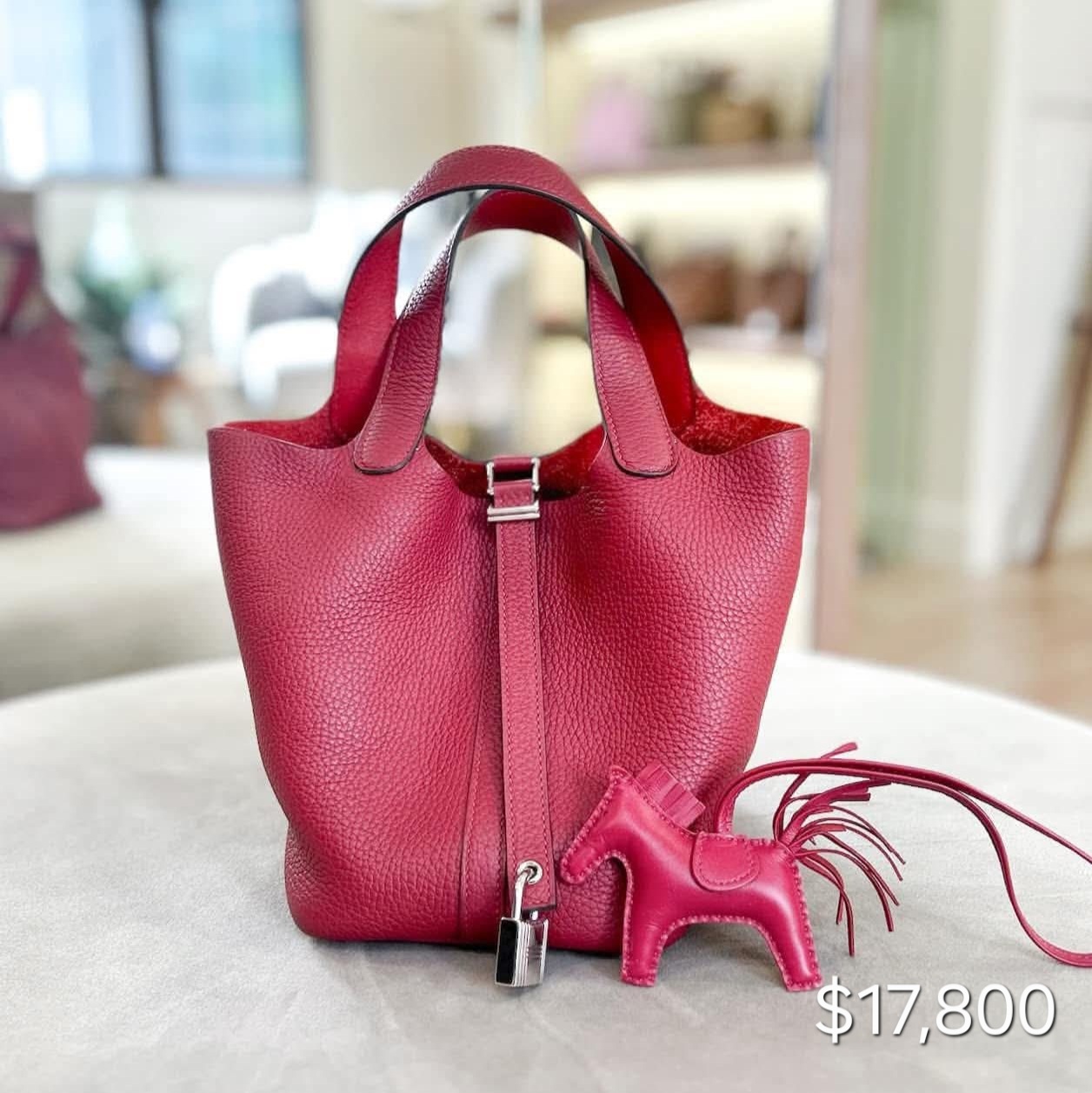 Preloved Hermès Picotin 18 TC Leather Rouge Grenat/ Piment PHW HK$17,800 (HK$2,000 即時落訂)