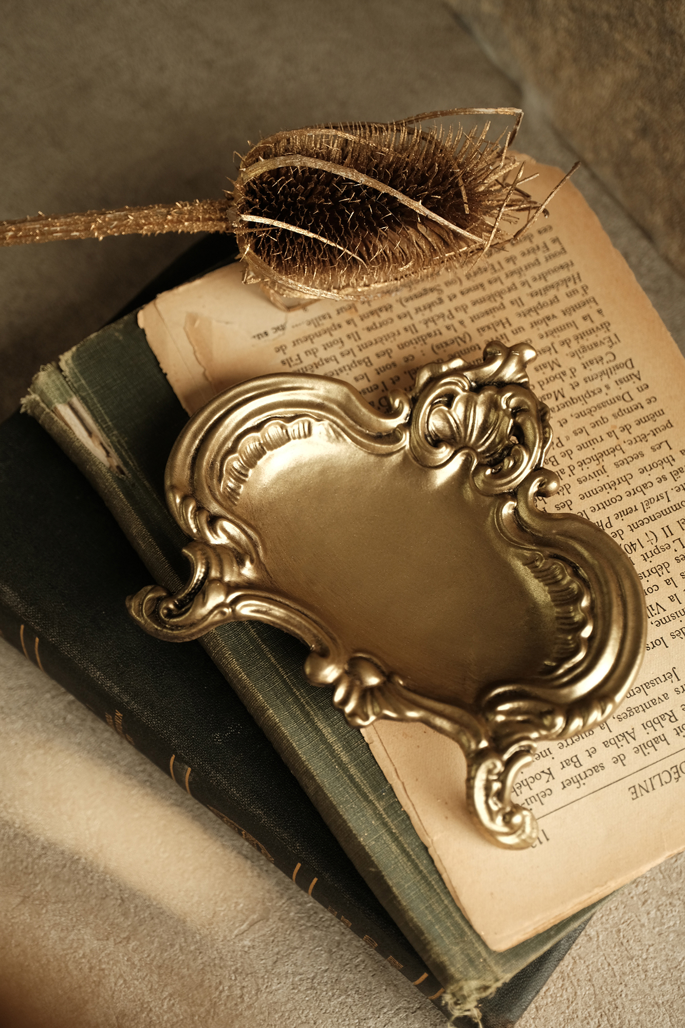 法式復古浮雕首飾盤