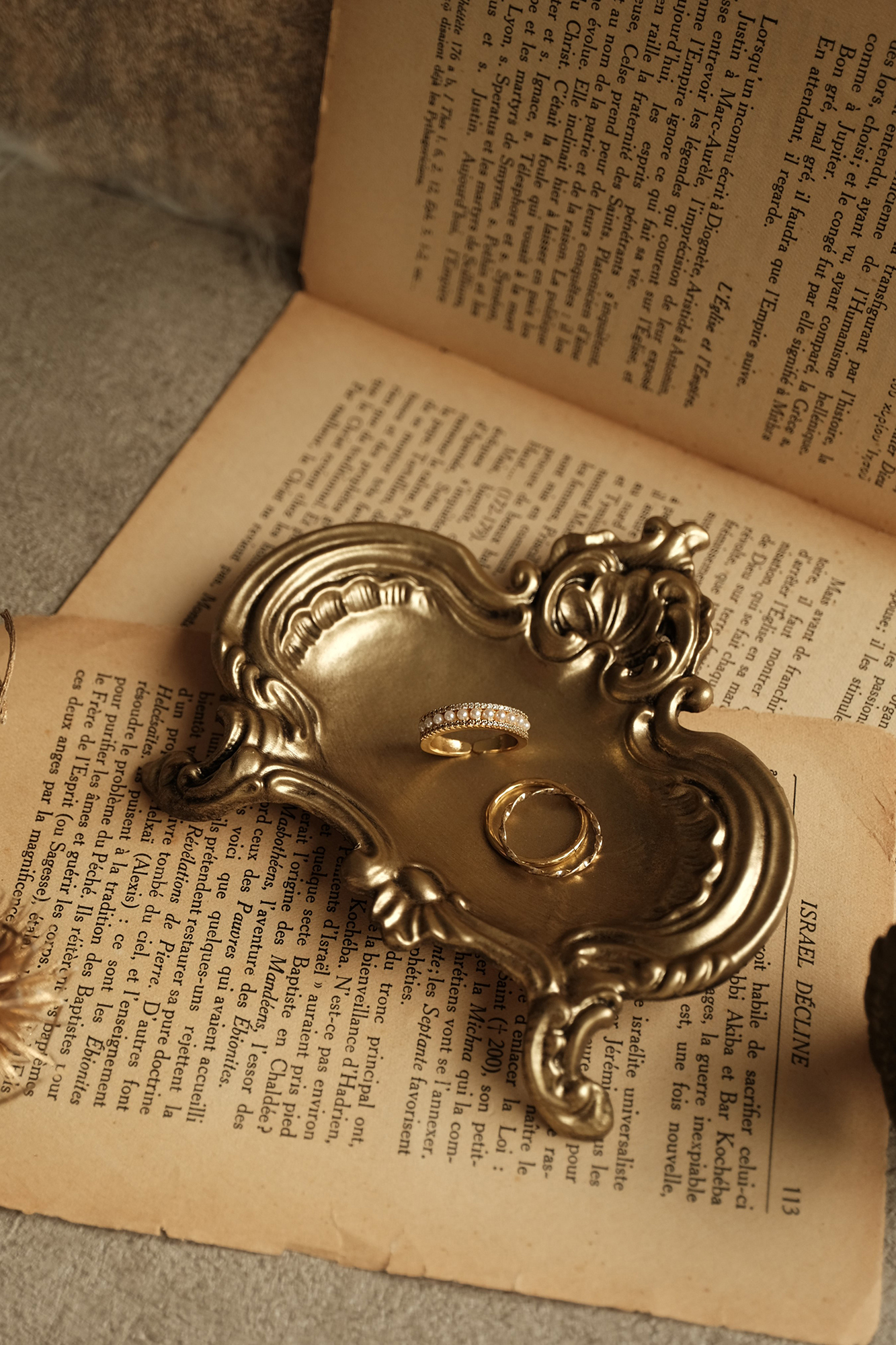 法式復古浮雕首飾盤