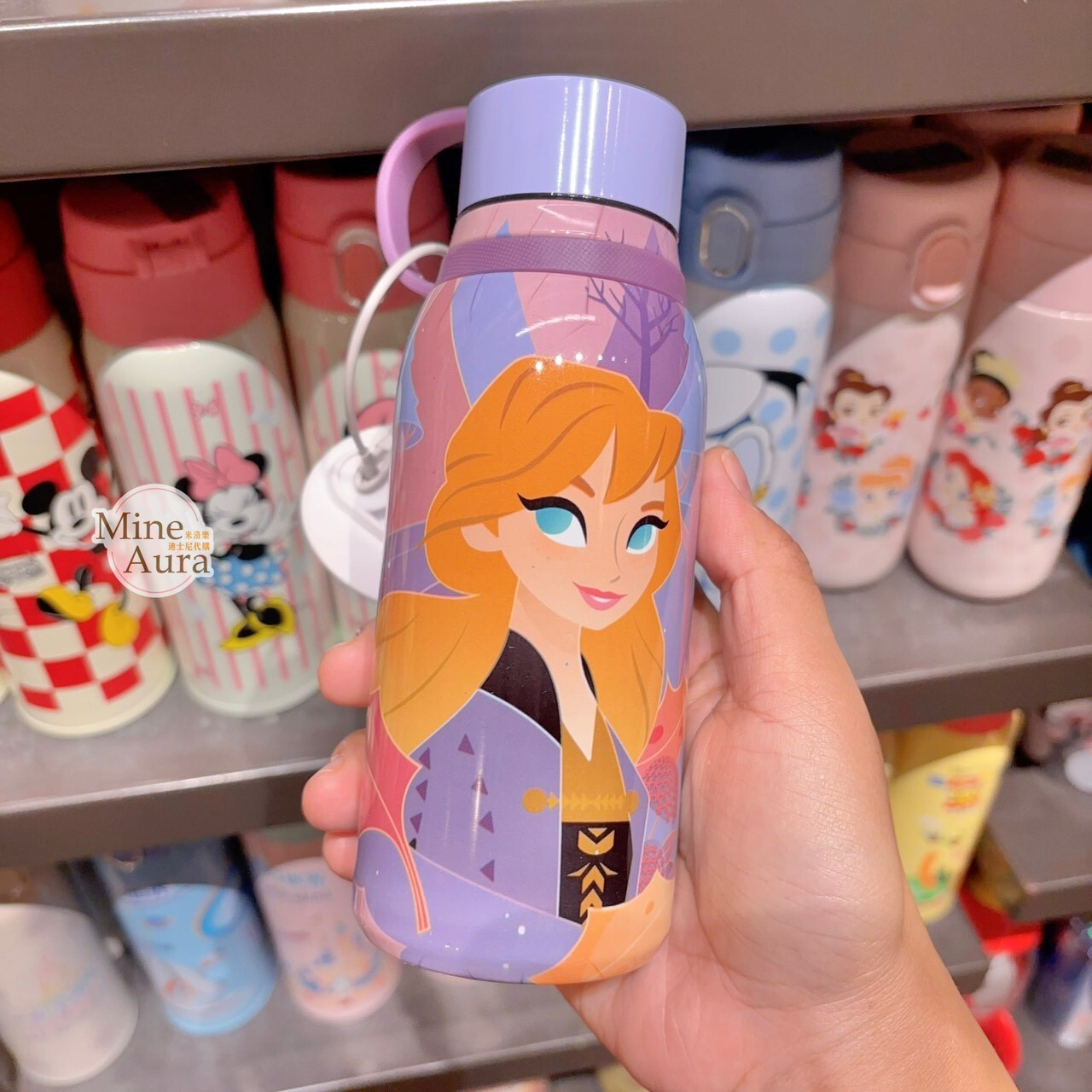 艾莎 Elsa 安娜Anna 圖案 手提 水壺 冰雪奇緣 Frozen -上海迪士尼樂園