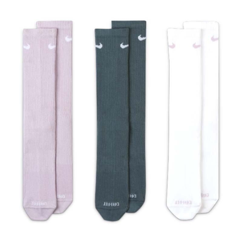 NIKE Everyday Plus 刺繡 小勾 長襪 紫白綠 男女款 SX6891-909 [台灣現貨]