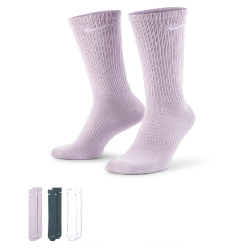 NIKE Everyday Plus 刺繡 小勾 長襪 紫白綠 男女款 SX6891-909 [台灣現貨]