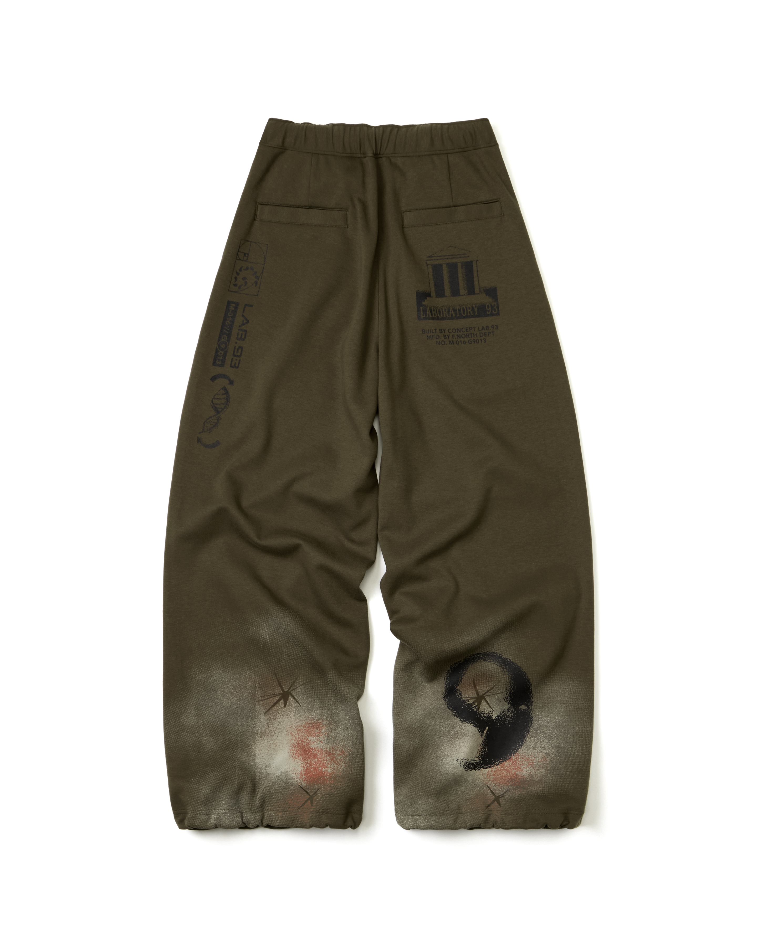 GOOPiMADE P1-MG Mural Mural Sweatpants - Khaki