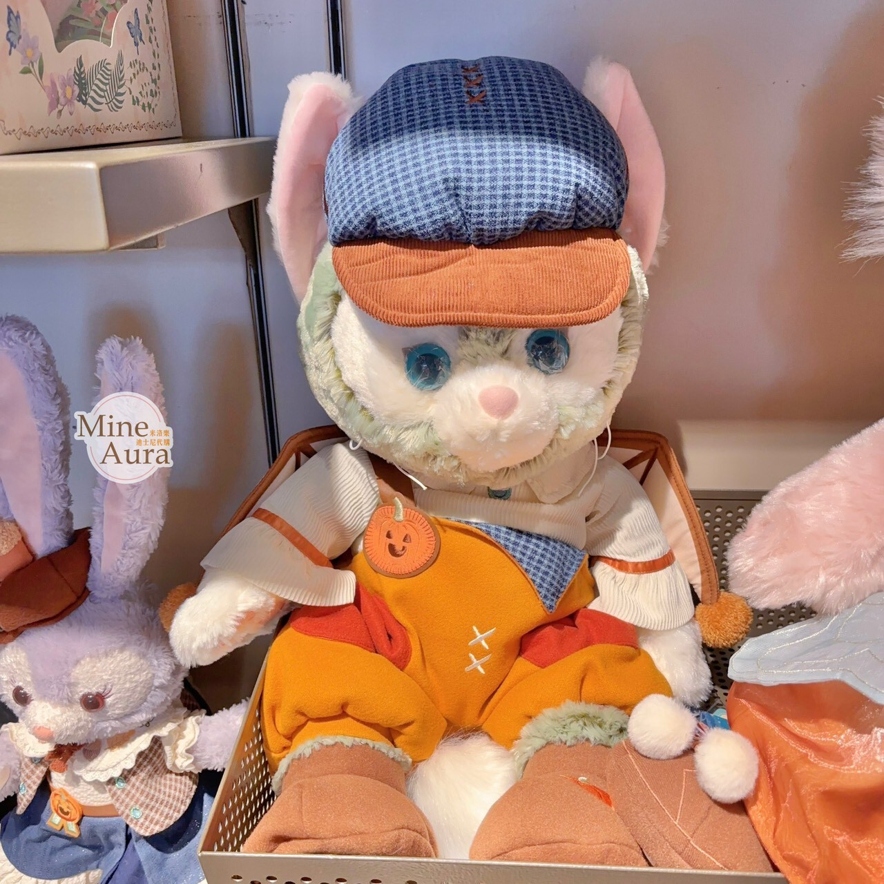 (限時特價) 2025 萬聖節系列 達菲和朋友們  傑拉托尼 畫家貓 Gelatoni M號 娃娃 玩偶 -上海迪士尼樂園