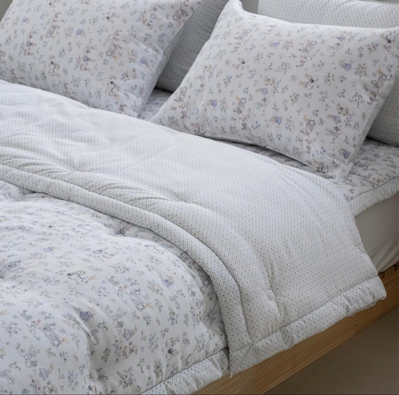 韓國 -兔仔拼碎花四季棉被