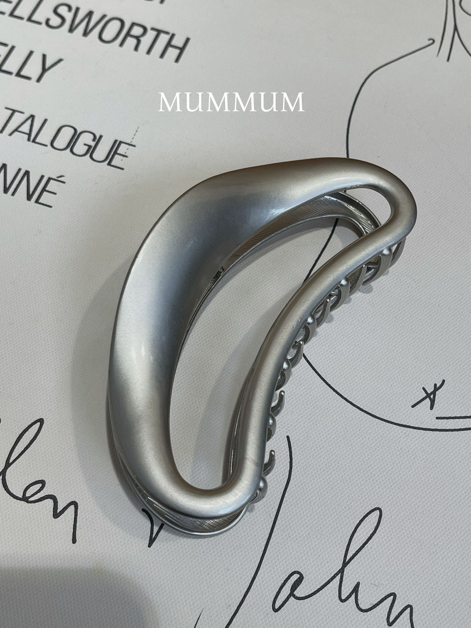 ac868/高級啞光大鯊魚髮夾